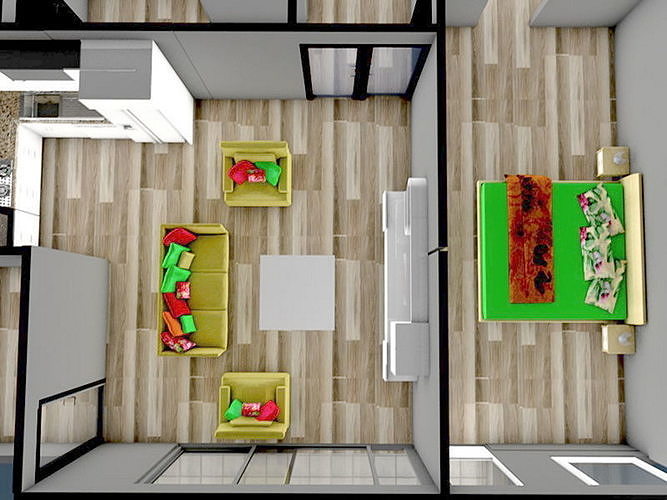 House Plan 3D model | CGTrader