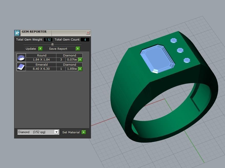 men ring 3D print model_4