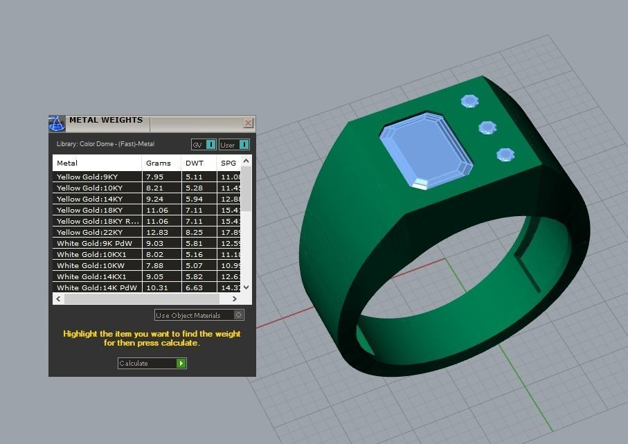 men ring 3D print model_5