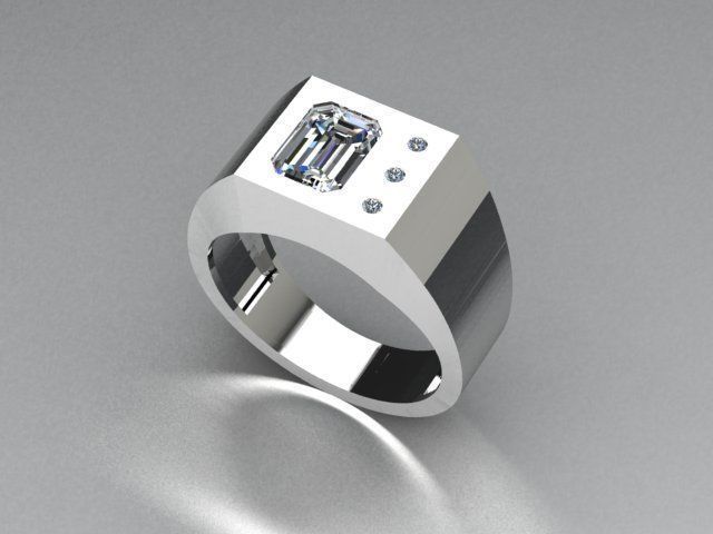 men ring 3D print model_1