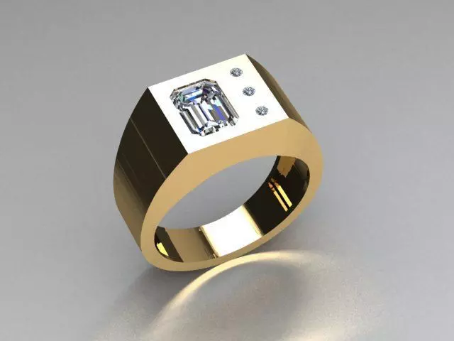 men ring 3D print model_0