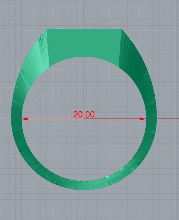 men ring 3D print model_8