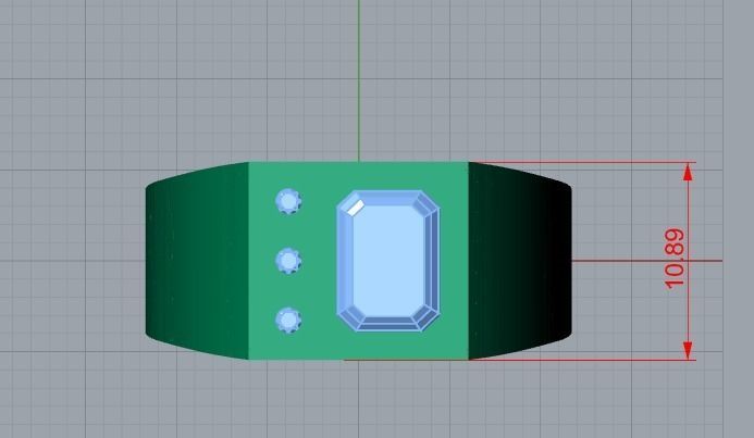 men ring 3D print model_6