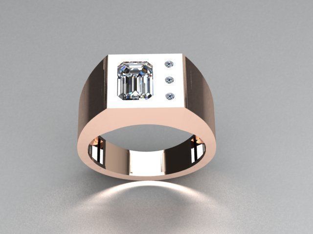 men ring 3D print model_2