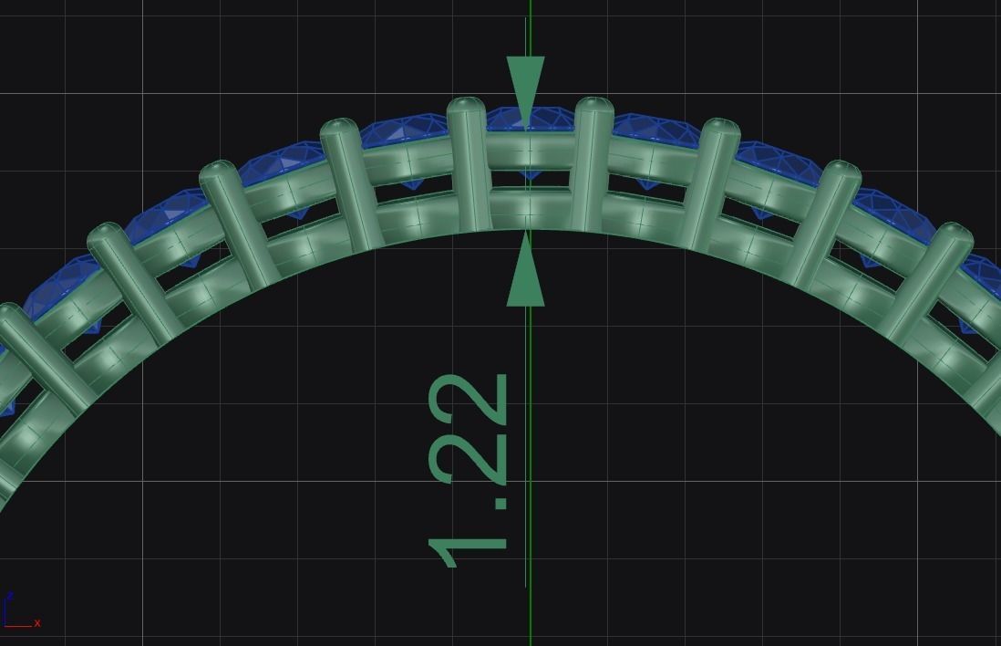 Eternity Ring Sizes Available 3D print model_4