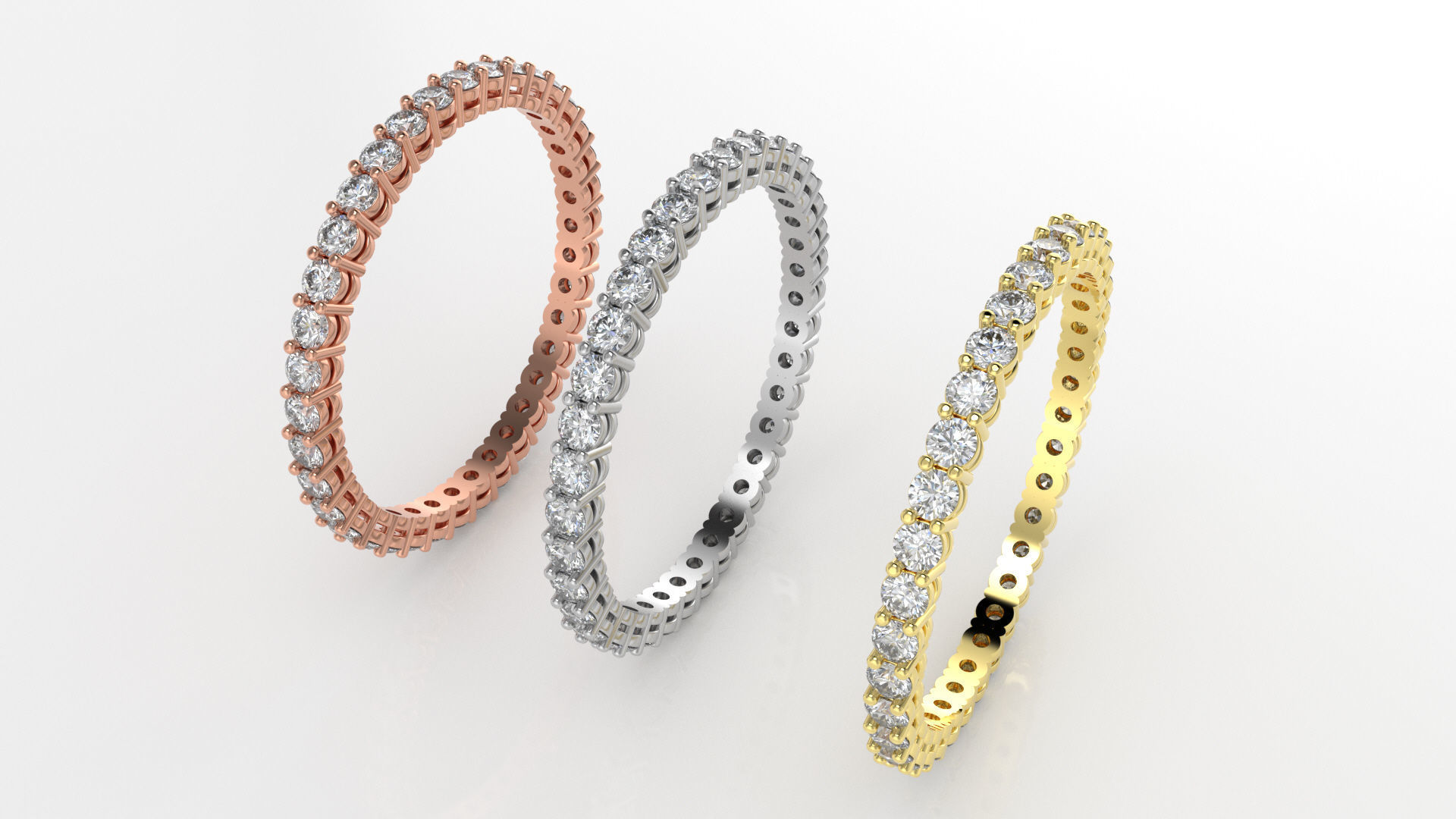 Eternity Ring Sizes Available 3D print model_1