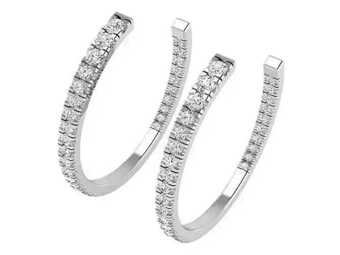 Diamond Hoop Earring 2866
