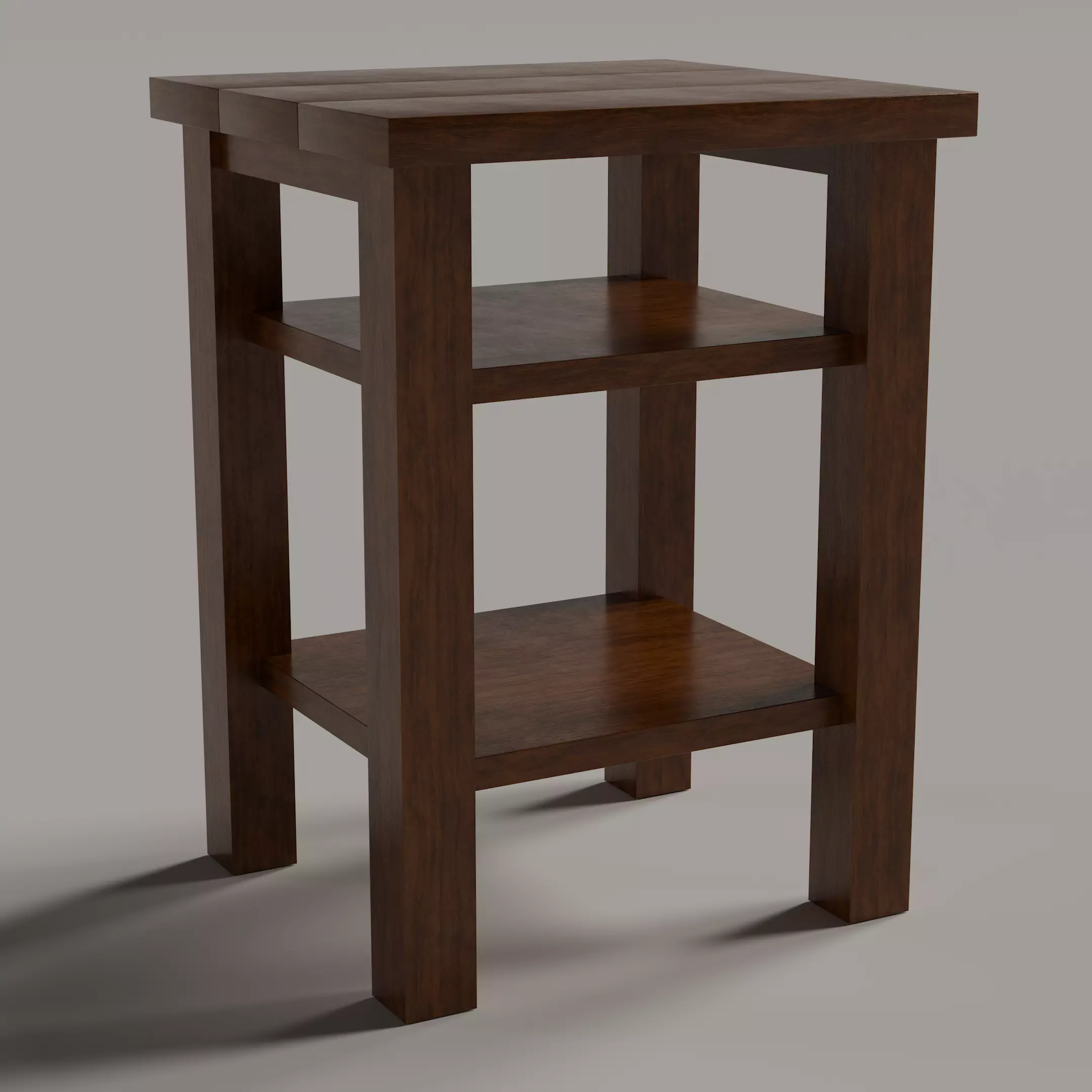 Saratoga Side Table Low-poly 3D model