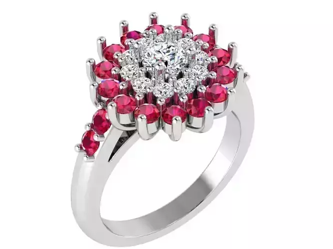 Round Cluster Ring 2867