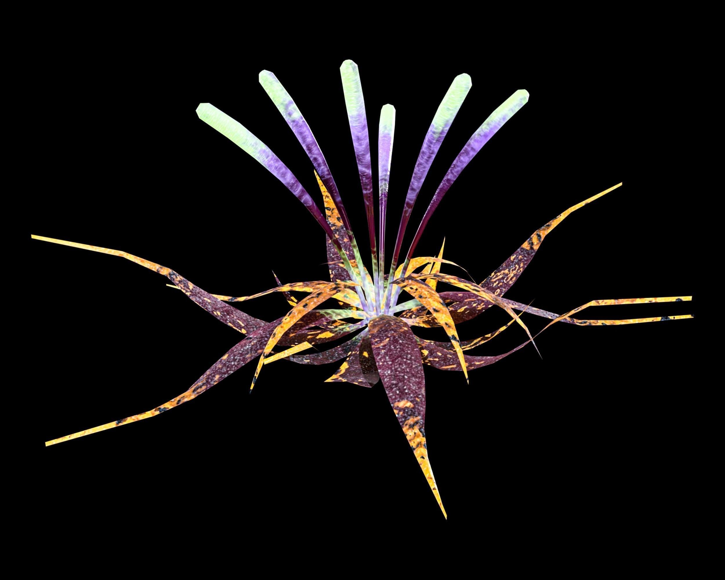 Sci-Fi Plants Pack Low-poly 3D model_42