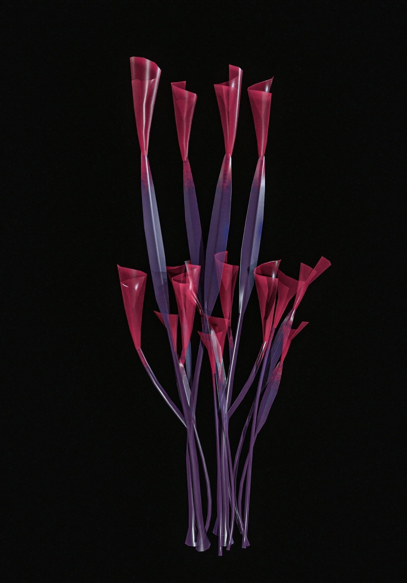 Sci-Fi Plants Pack Low-poly 3D model_9