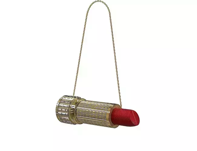Lipstick Purse Clutch Bag