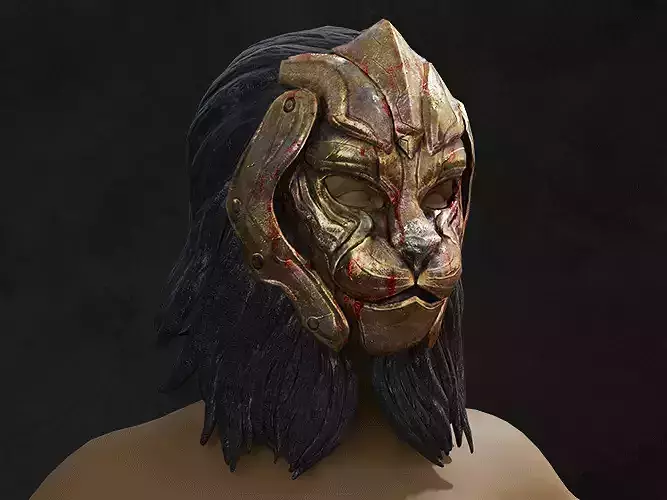 Mask Character Lion Character Warrior Royal