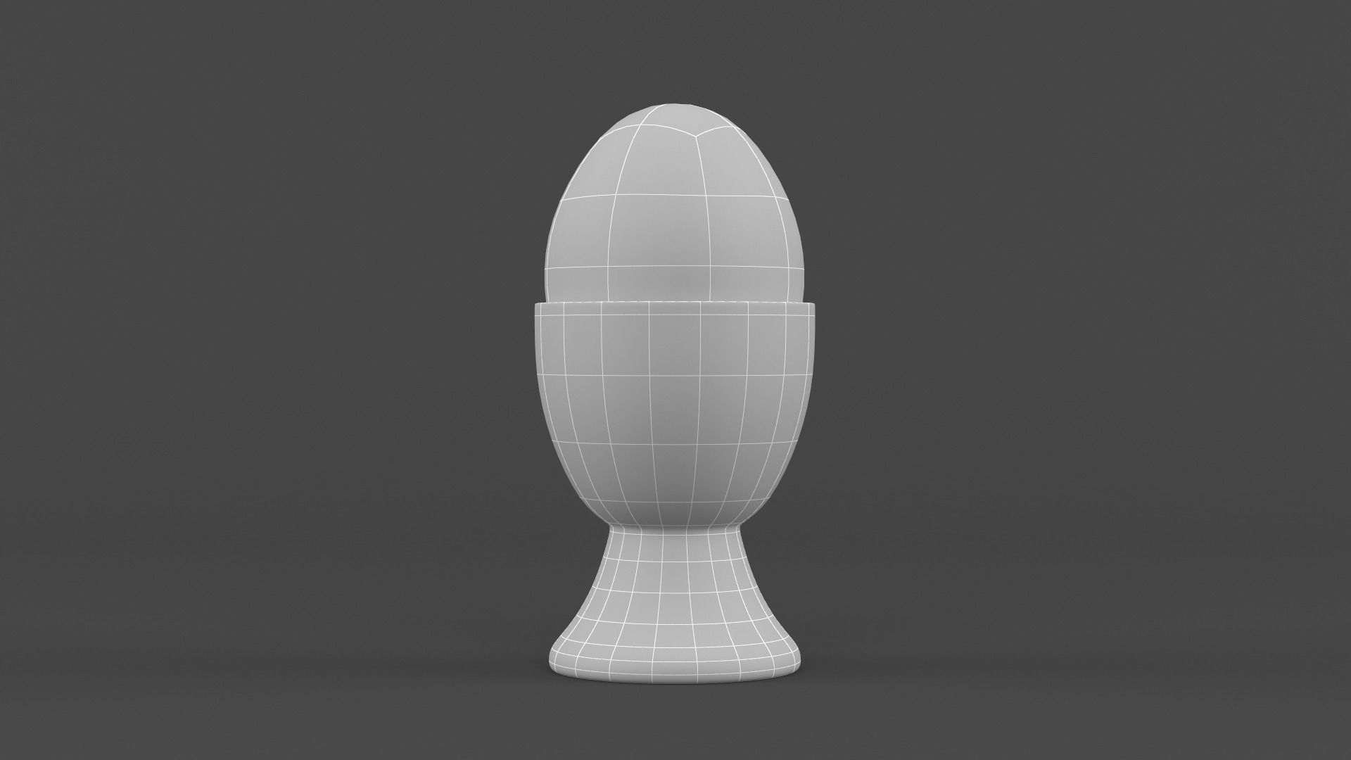 Egg Cup with Brown Egg 3D model_8