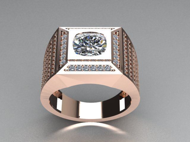 men ring 3D print model_2