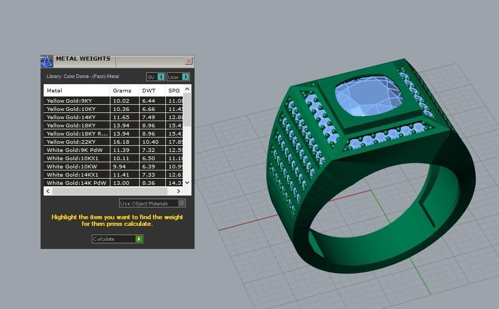 men ring 3D print model_4