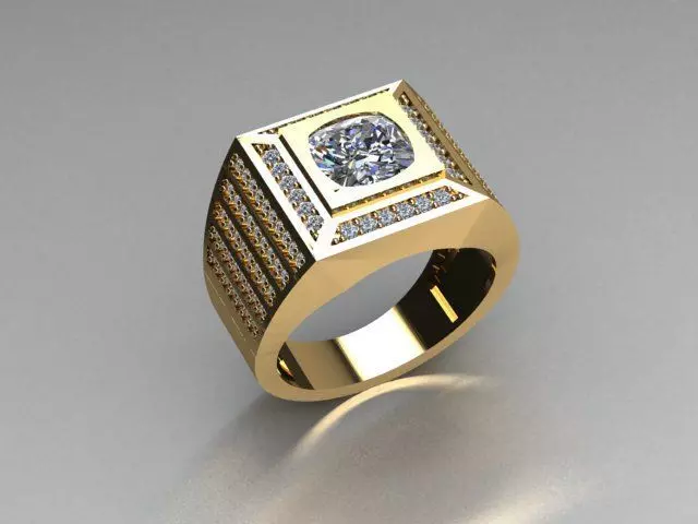 men ring 3D print model_0