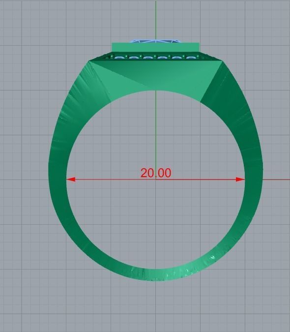 men ring 3D print model_8