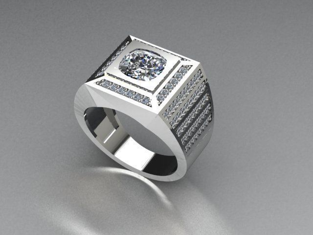 men ring 3D print model_1