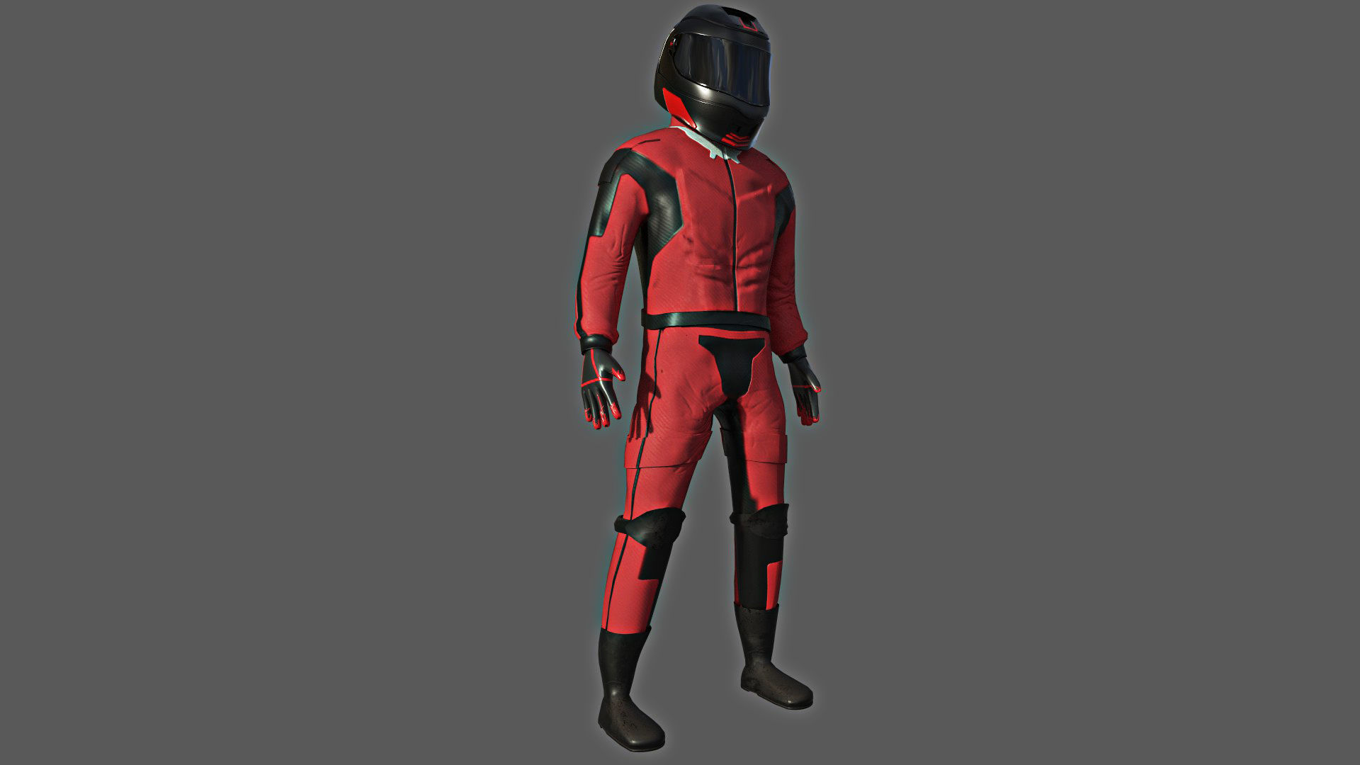 Racing Character 3D model_2