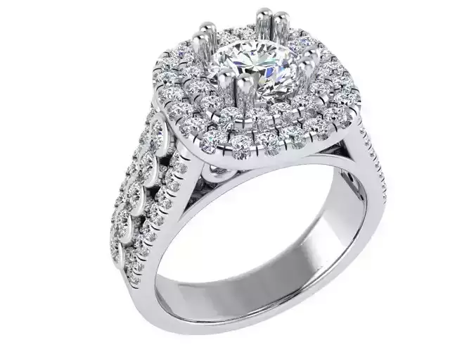 Double Halo Ring 2883