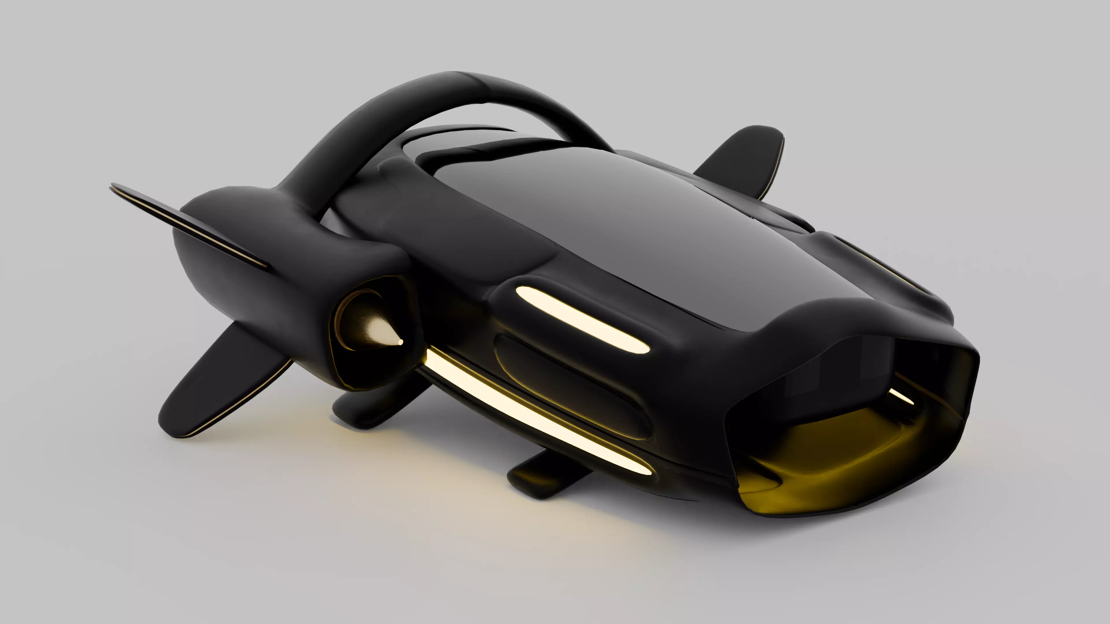 Polytechnos 1 luxury Civilian Spacecraft Free low-poly 3D model