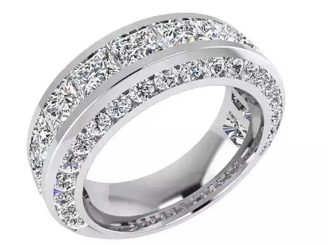 Channel Setting Band Ring 2894