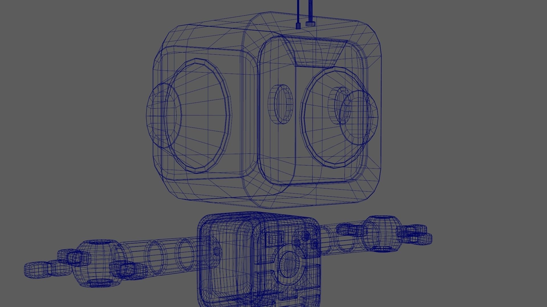 Futuristic Robot Technology Concept Sci-Fi Artwork Character Low-poly 3D model_19