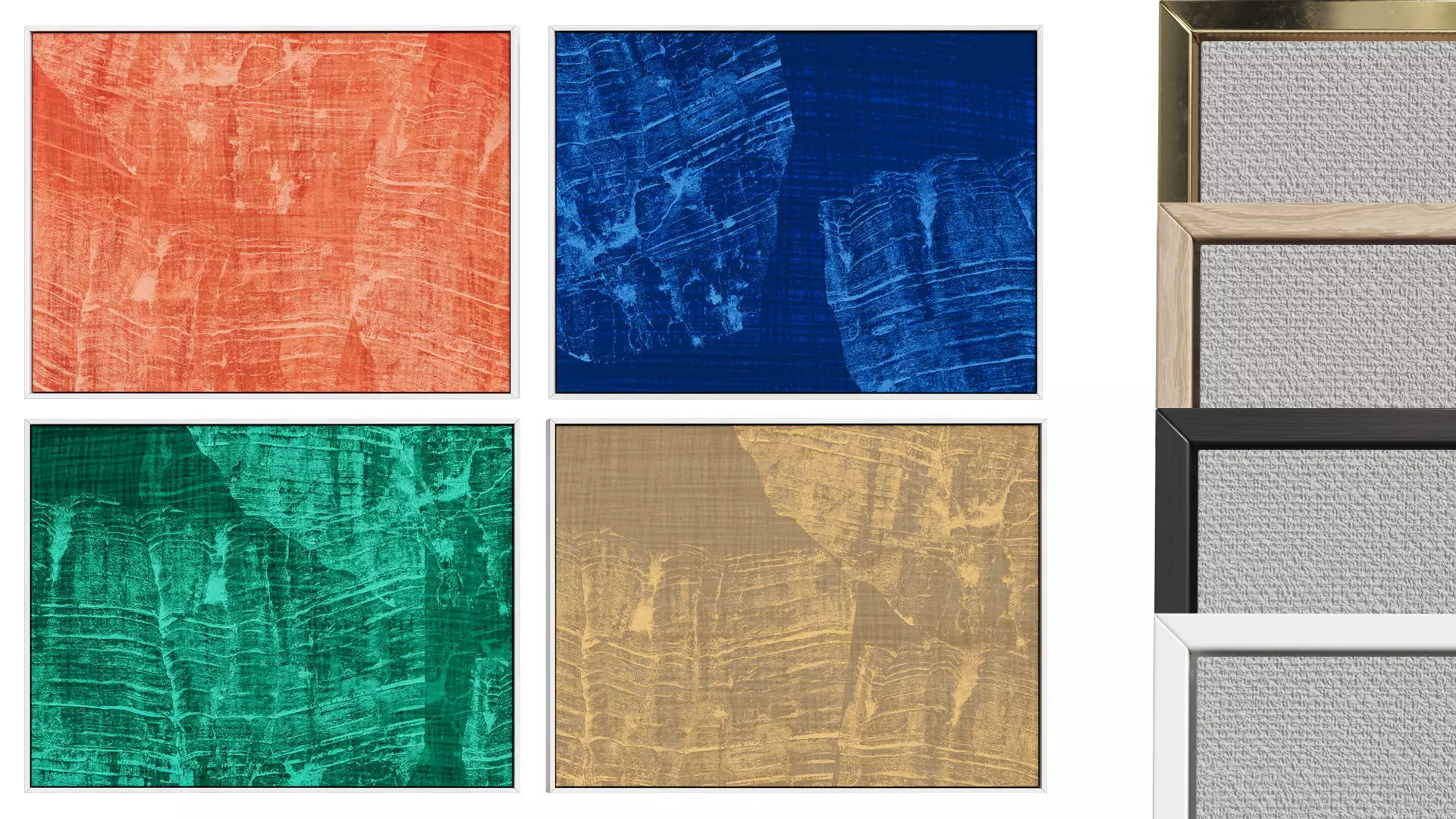 4 Abstract Frames  Set 13 3D model_0