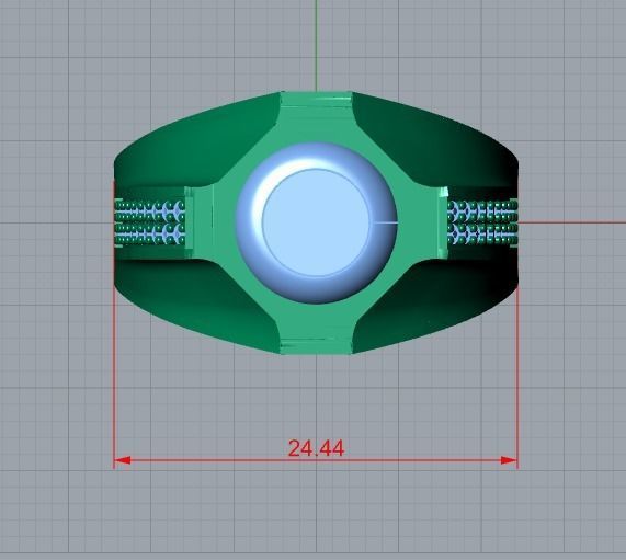 men ring 3D print model_8
