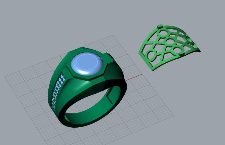 men ring 3D print model_6