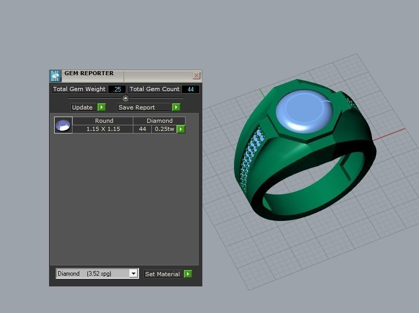 men ring 3D print model_4