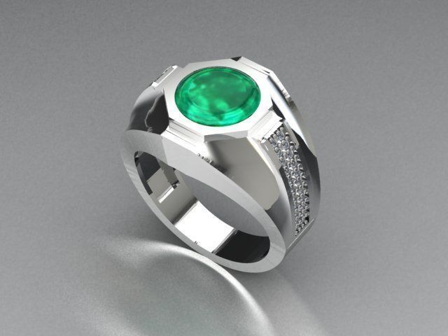 men ring 3D print model_2