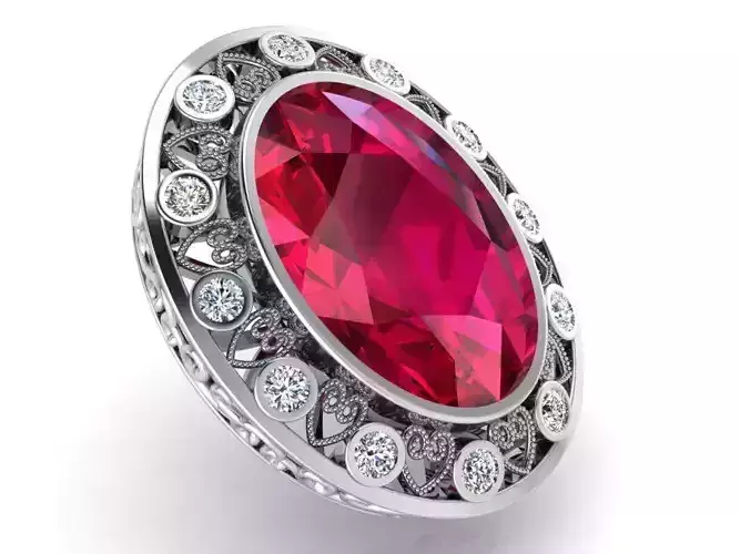 Oval Stone Pendant 2900