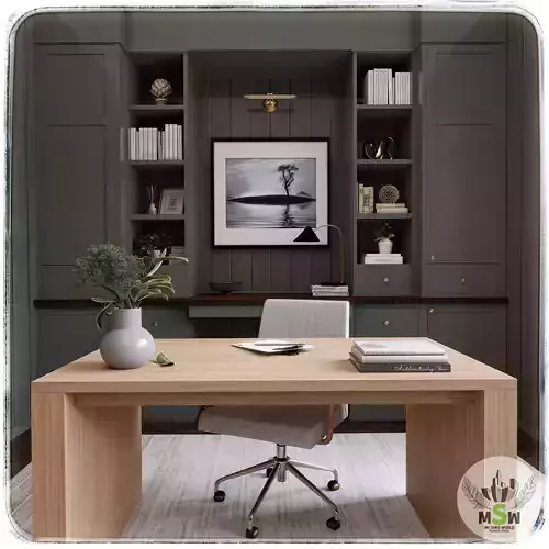 Home Office Blender Scene 3D model