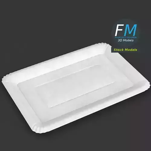 Cardboard tray 3D model