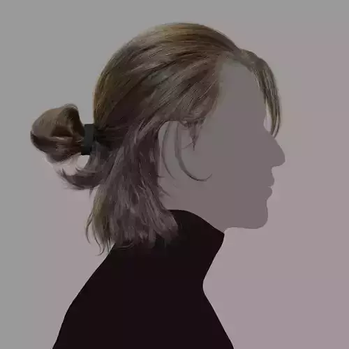 Male Hairstyle XGen maya scene and abc FBX