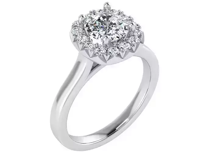 Cushion Halo Ring 2905