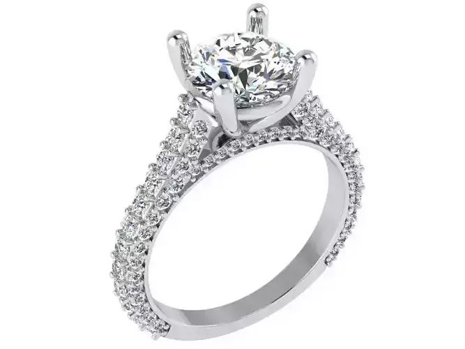 Round Diamond Ring 2906