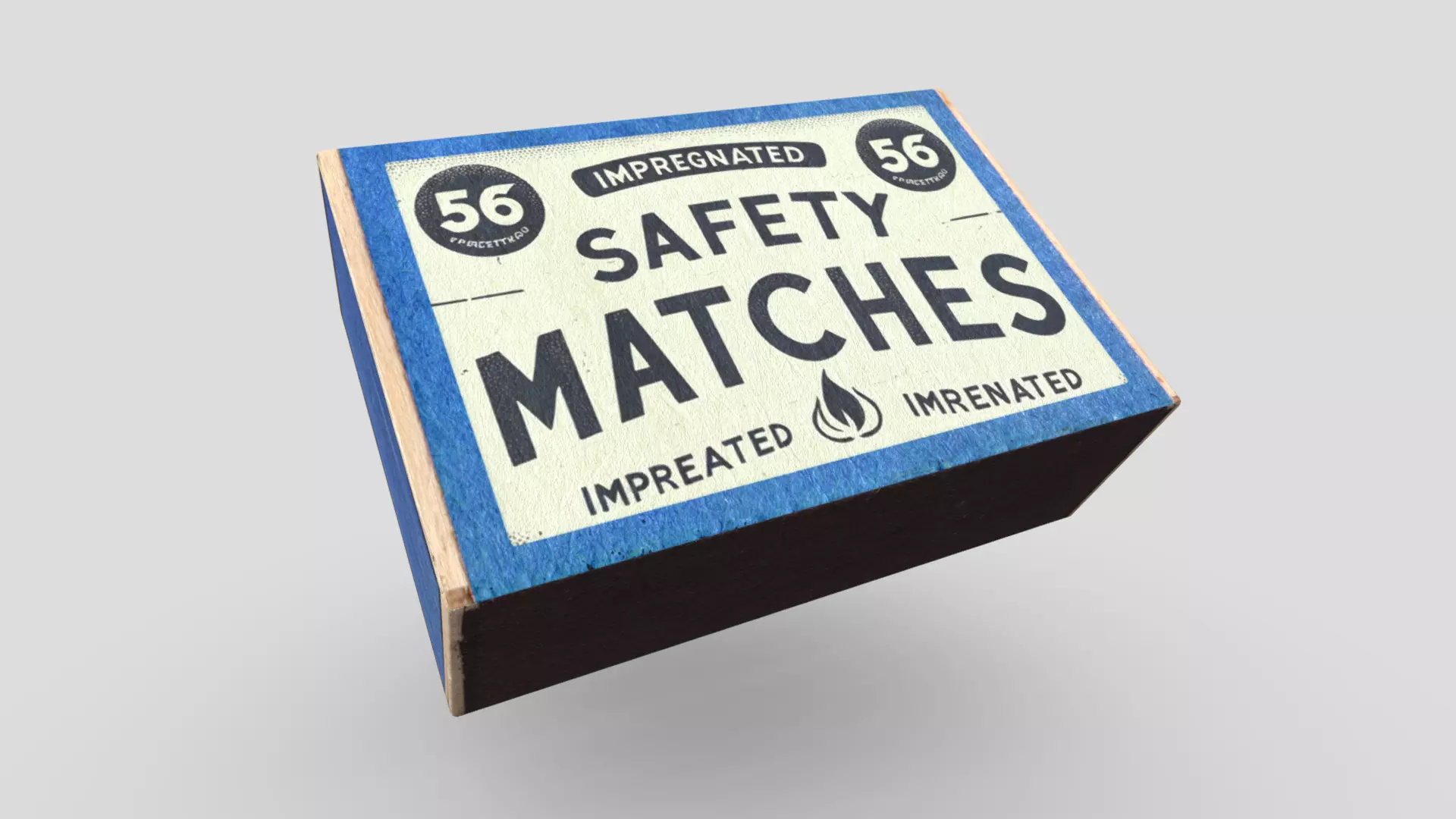 CC0 - Match Box Free low-poly 3D model