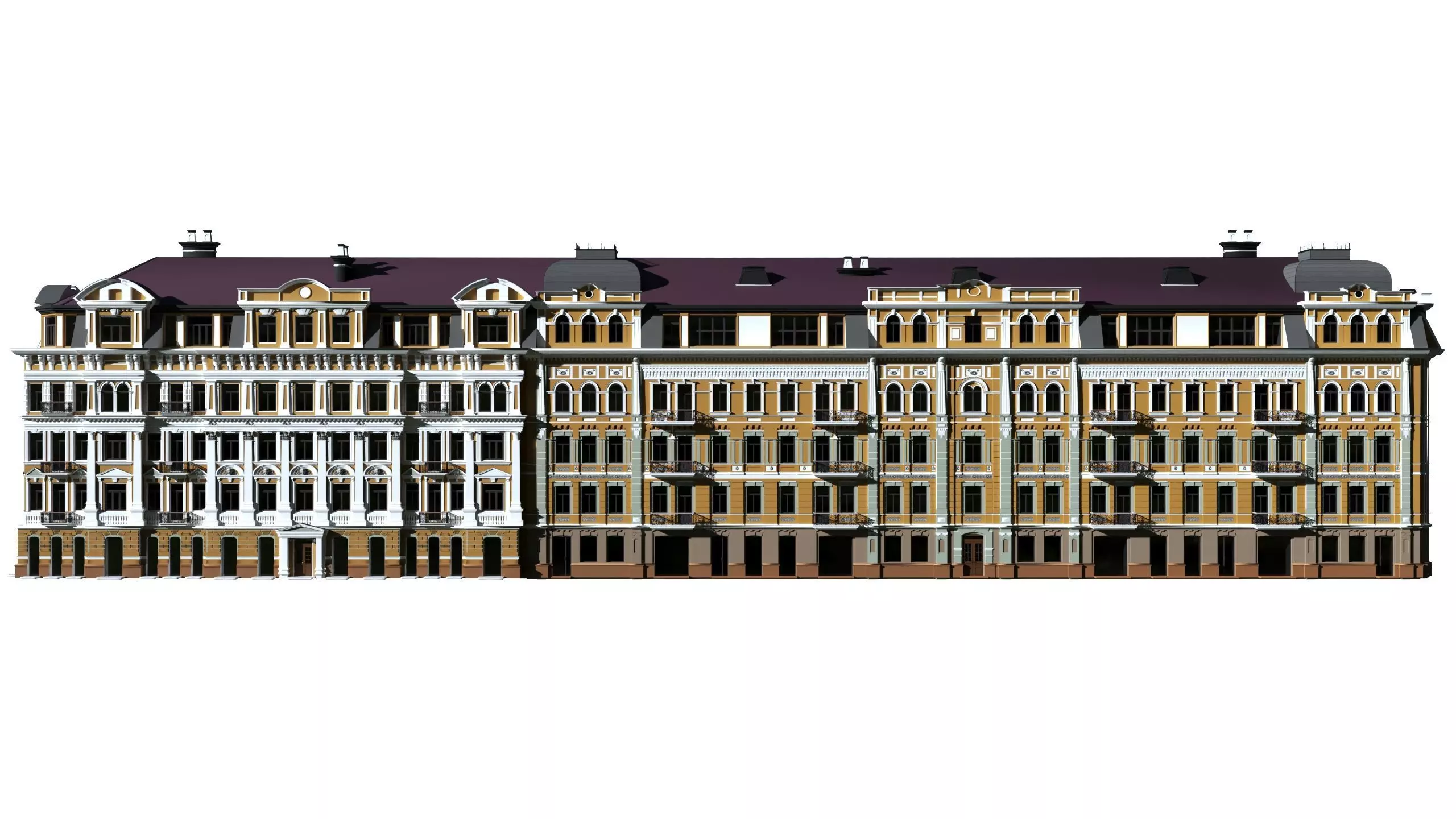 Tsarsky House Classic residential building 3D model 3D model_0