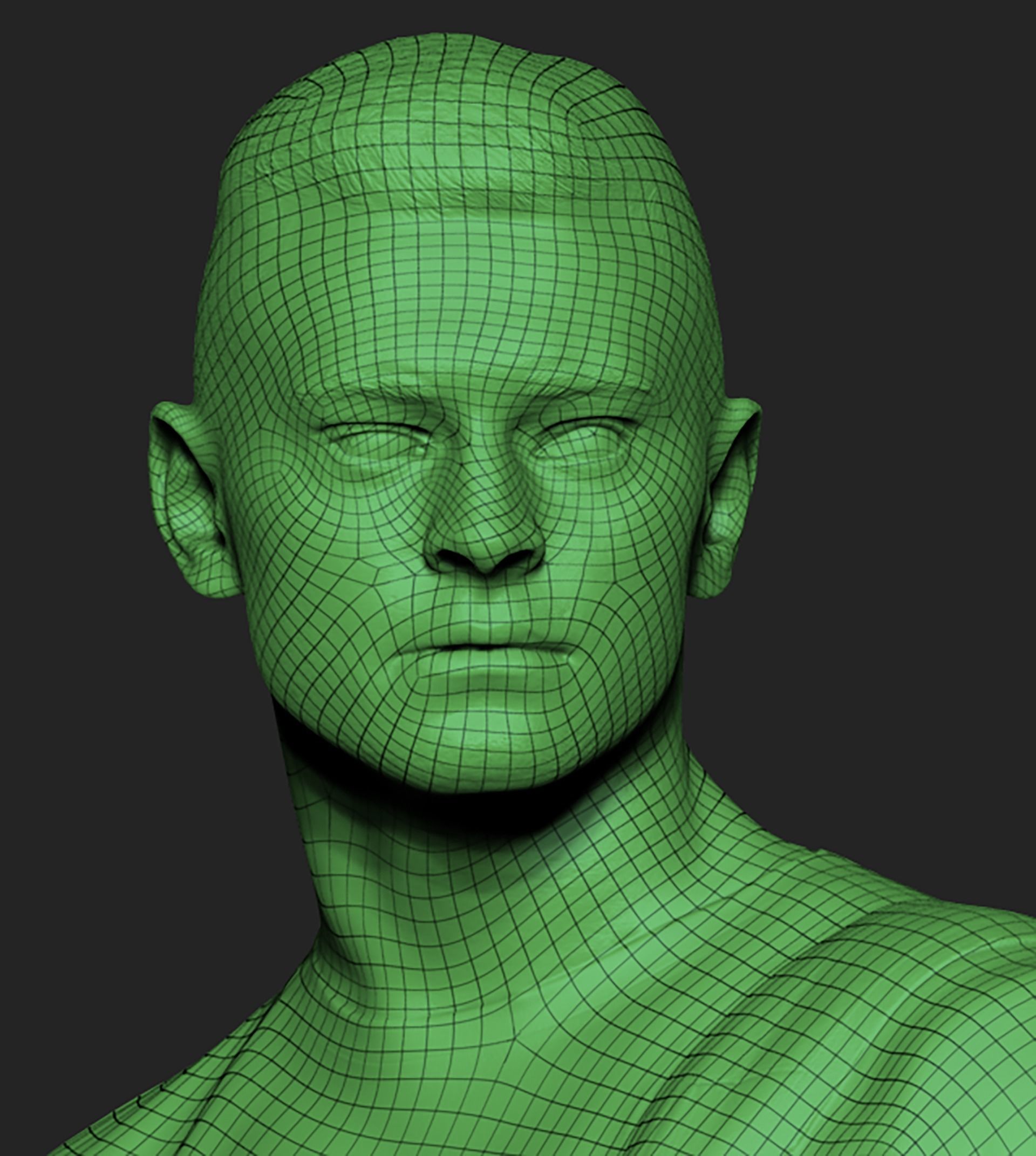 Handsome man with backpack 430 Low-poly 3D model_8