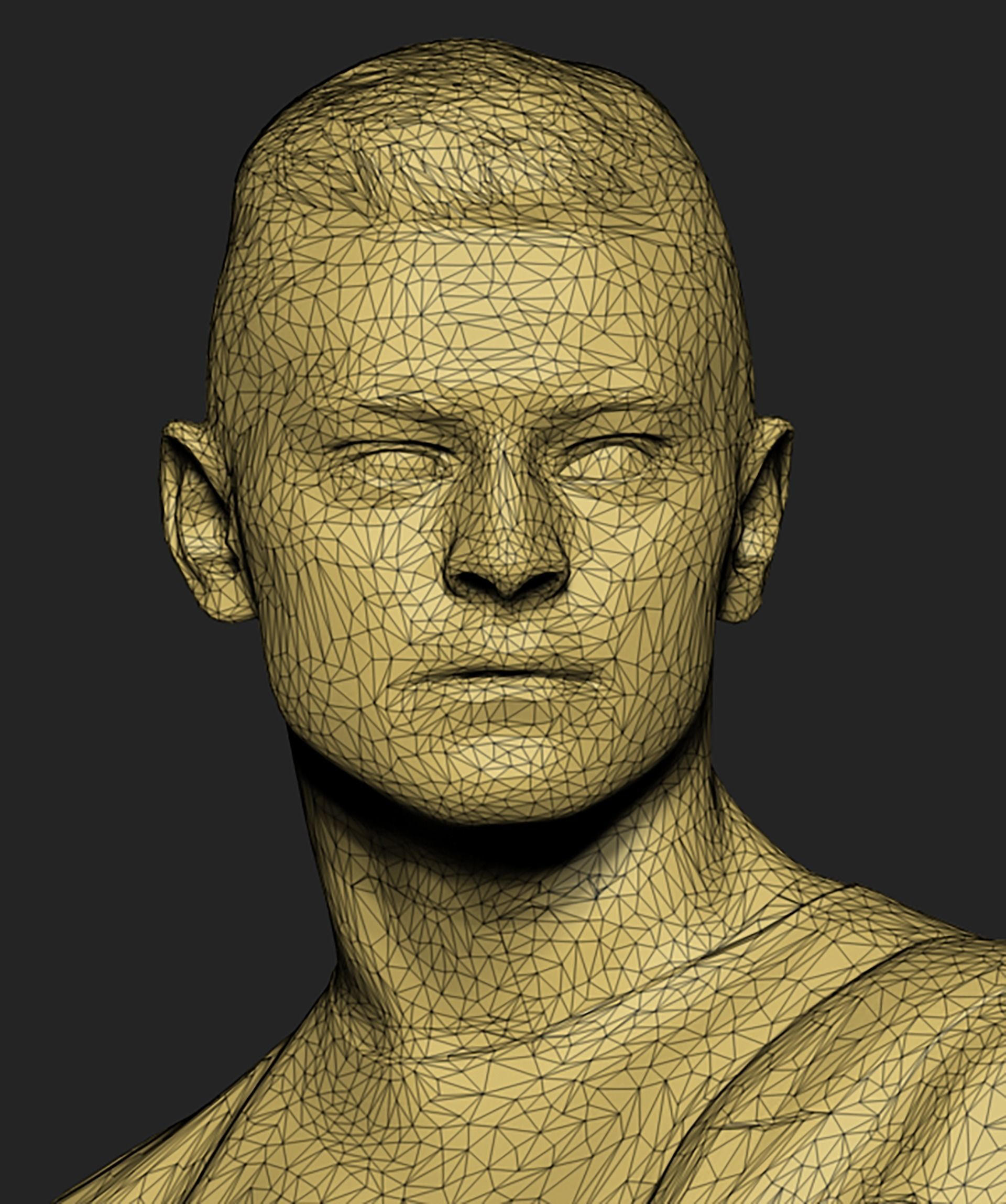 Handsome man with backpack 430 Low-poly 3D model_6