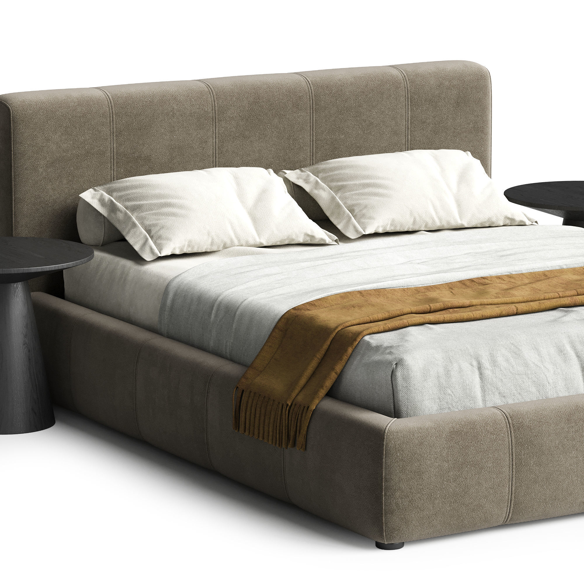 Bend Platform Bed 3D model_1