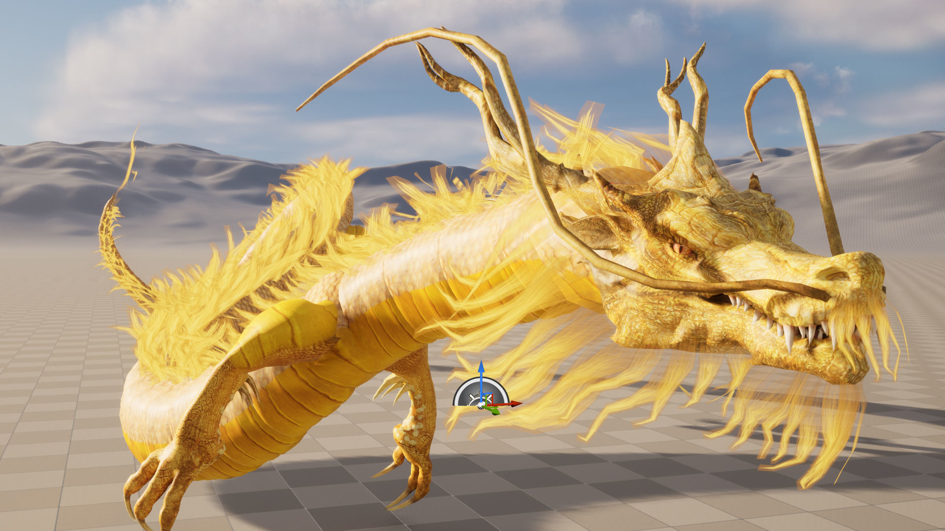 Chinese Dragon Animated 3D model_17