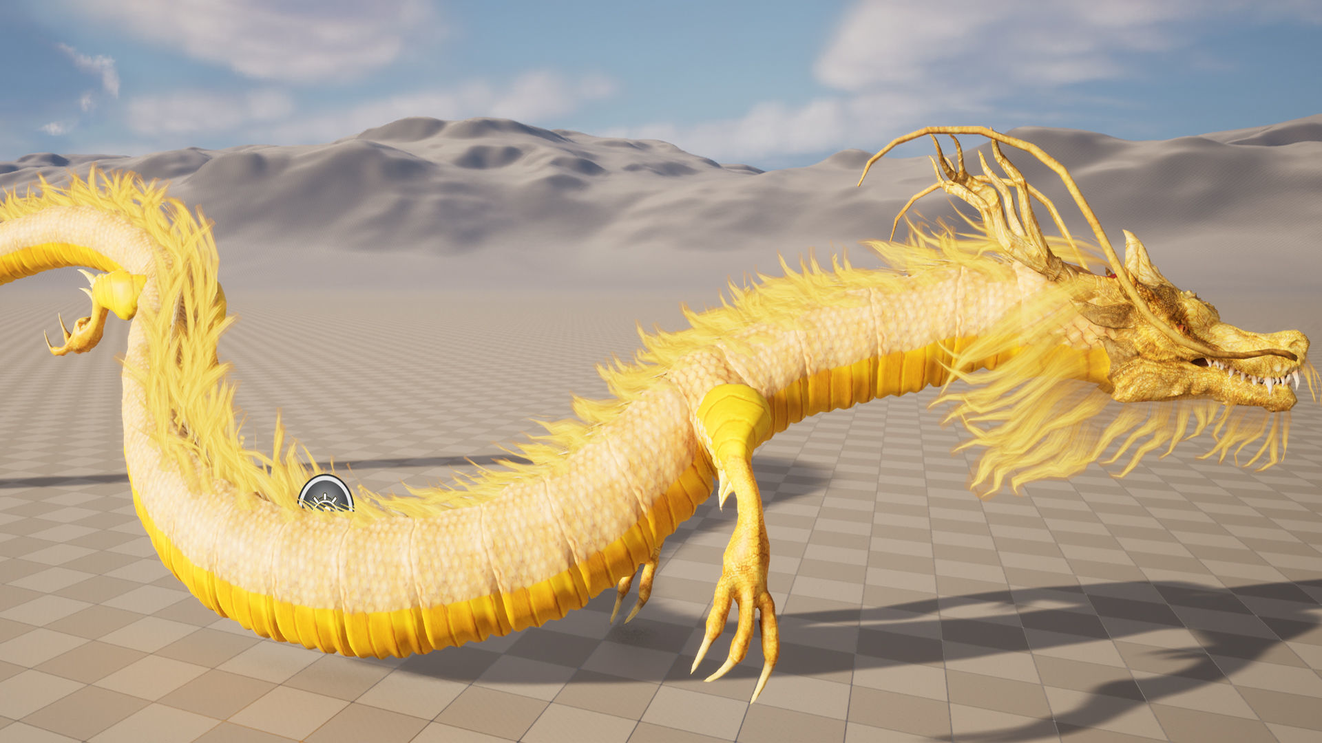 Chinese Dragon Animated 3D model_16