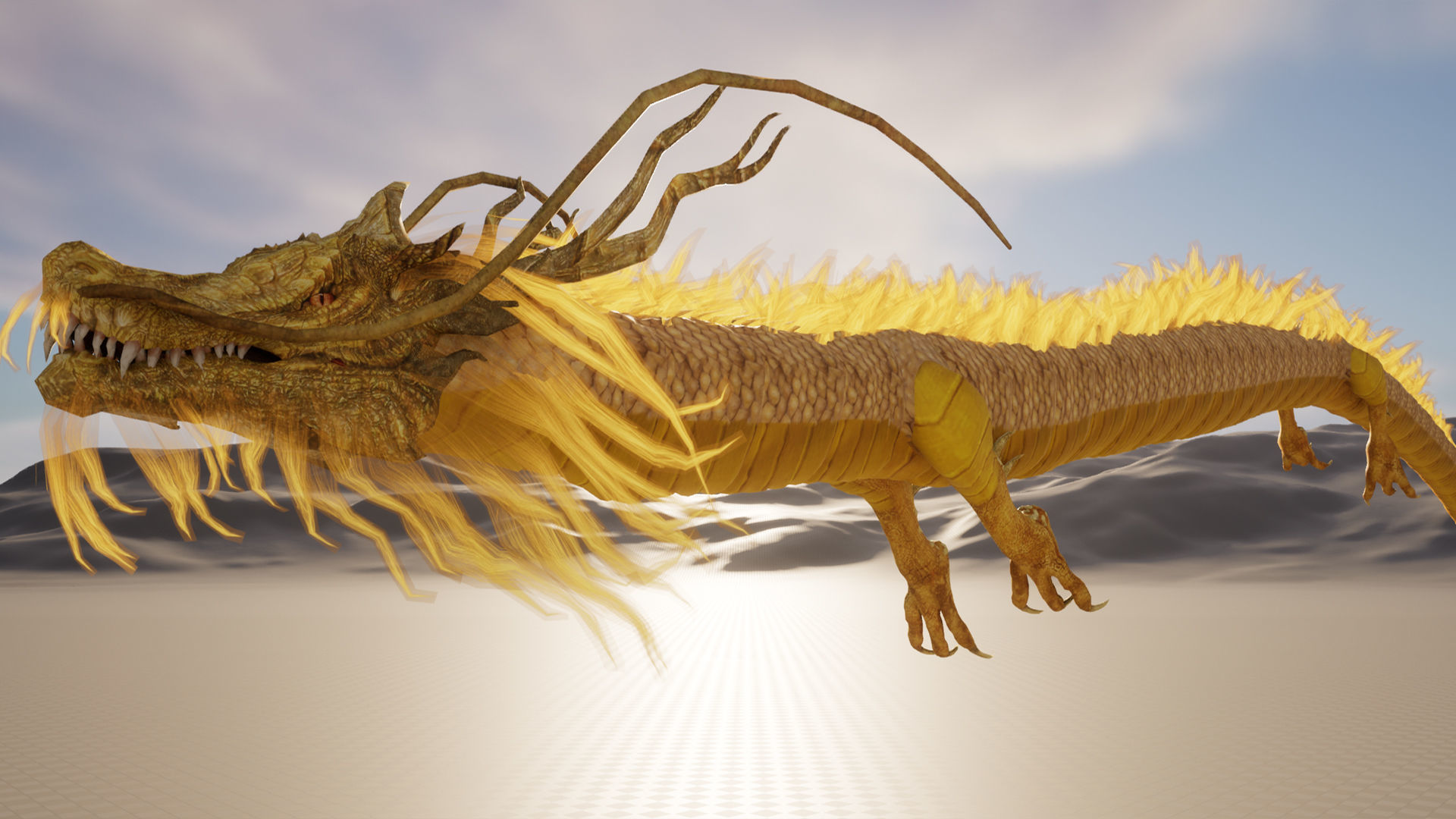 Chinese Dragon Animated 3D model_13
