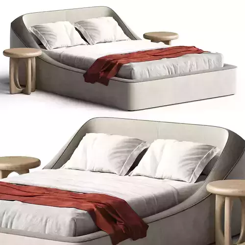 BRERA Platform Bed 3D model