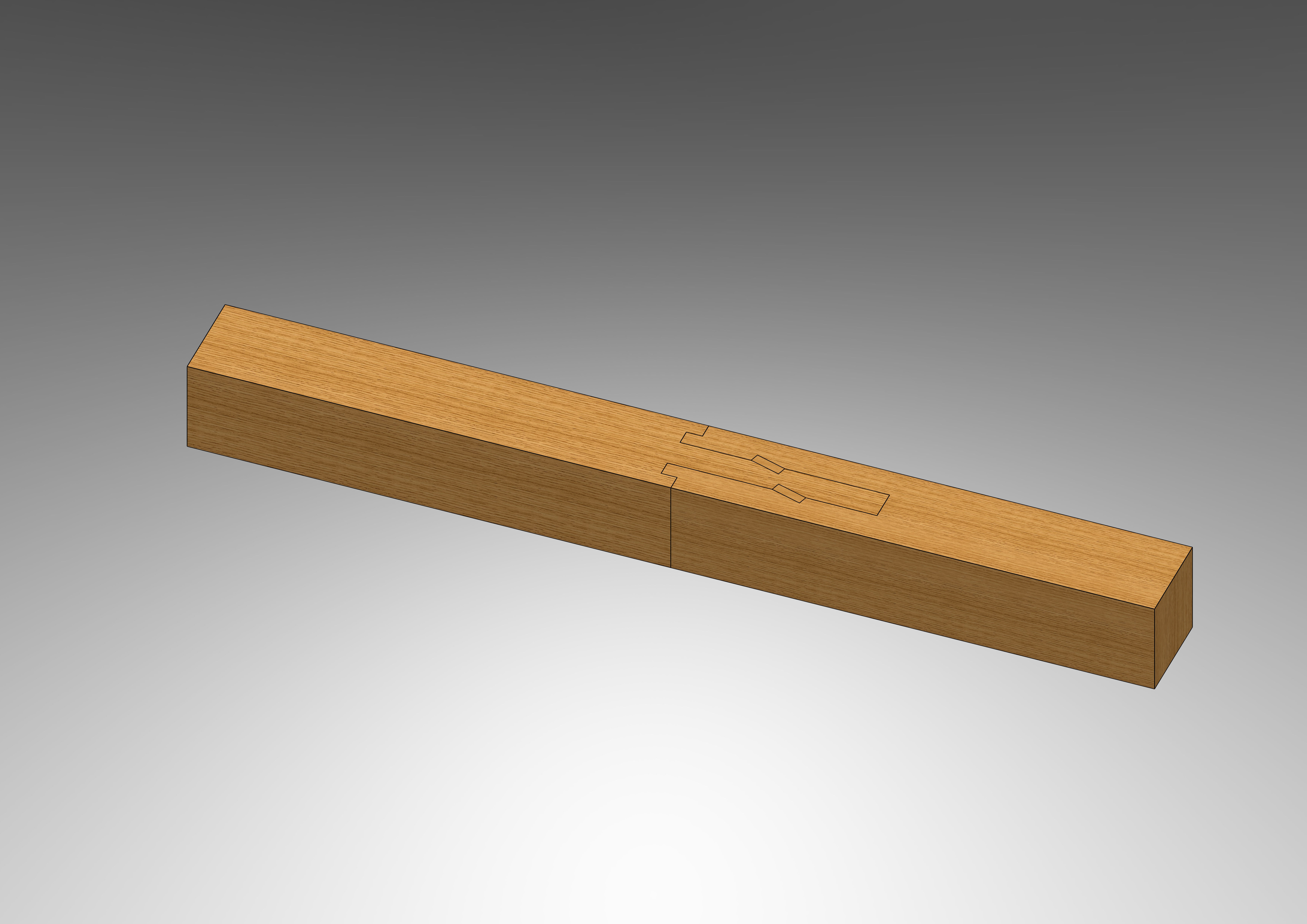 Sao Tsugi - Classical Japanese Wood Joint Free 3D model_1