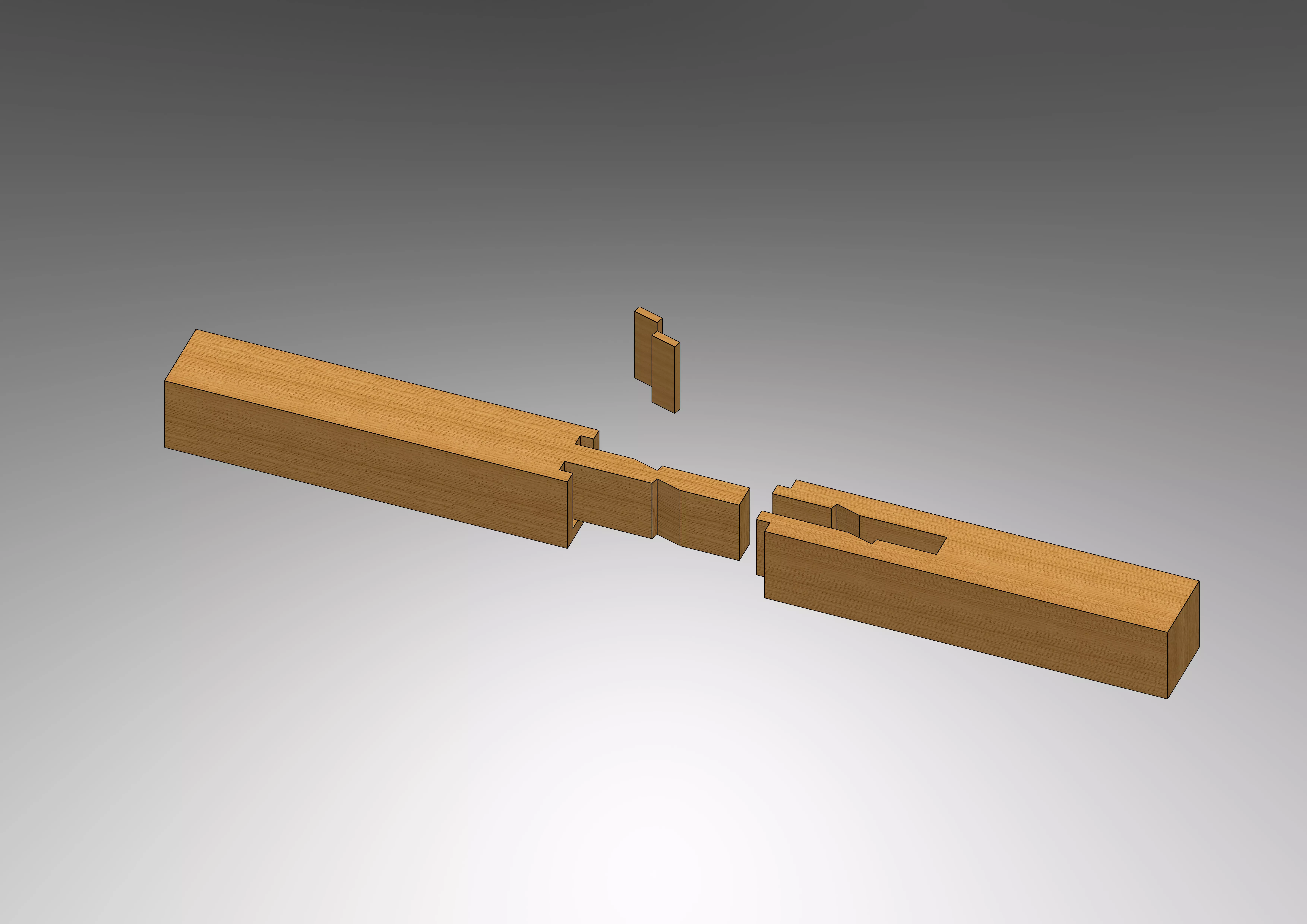 Sao Tsugi - Classical Japanese Wood Joint Free 3D model_0
